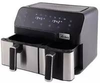 Ardes Arfrya03d Doppel-hei&szlig;luftfritteuse, 9 L, Unabh&auml;ngig, Schwarz, Edelstahl