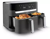 Tefal Hei&szlig;luftfritteuse "EY905B Dual Easy Fry & Grill" 2700 W Doppelkammer, inkl.