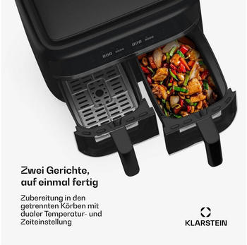 Klarstein VitaFry Duo Skylight 2850 – Vielseitige Zubereitungsarten für den täglichen Bedarf