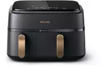 Philips 3000 series Airfryer Dual Basket - Hei&szlig;luftfritteuse - 9 l - 1,5 kg - 40 &deg;C