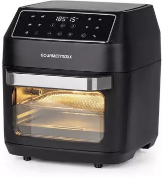 GOURMETmaxx Heißluft-Ofen Digital 12L Schwarz GOURMETmaxx Heißluft-Ofen Digital 12L Schwarz