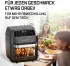 GOURMETmaxx Heißluft-Ofen Digital 12L Schwarz