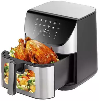 Leawin Hei&szlig;luftfritteuse 9L Airfryer XXL 1800 W