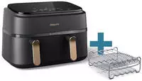 Philips 3000 series NA352/04 Airfryer mit zwei K&ouml;rben - Hei&szlig;luftfritteuse - 9 l -