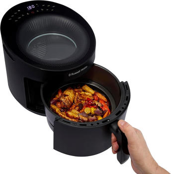 Russell Hobbs Hei&szlig;luftfritteuse 5L SatisFry Panoramic 27420-56 Schwarz