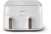 Philips Hei&szlig;luftfritteuse "Airfryer 3000 Dual Basket NA352/00, zwei K&ouml;rbe mit 9L