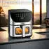 Steinborg Heißluftfritteuse 4in1 Minibackofen Dörrautomat Air Fryer Friteuse Fritteuse