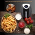 Lentz Heißluftfritteuse Digital 3,6 Liter 1400 W Schwarz LED-Touch-Display
