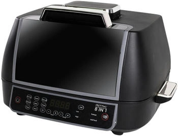 Industex BEST DIRECT Chef O Matic 8 in 1 Air & Grill, Airfryer Heißluftfritteuse 1500 Watt schwarz