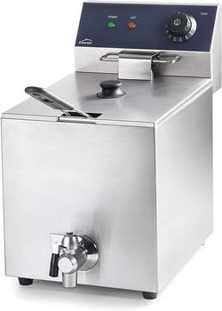 Lacor 69468 69468-Elektrische Freidora mit professionellem Tap 3250 W, 8 L, Edelstahl - Edelstahl
