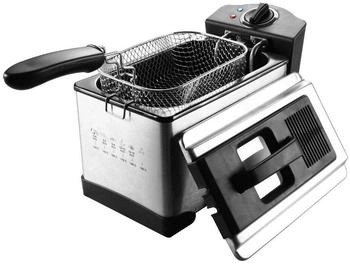 Elta Edelstahl Fritteuse 3 Liter 2000W frittieren Elektro Temperaturkontrolle