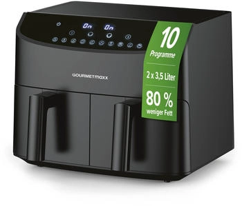 GOURMETmaxx Doppelkammer-Hei&szlig;luftfritteuse 2x 3,5L (12459)