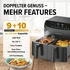 GOURMETmaxx Doppelkammer-Heißluftfritteuse 2x 3,5L (12459)