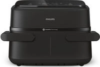 Philips Hei&szlig;luftfritteuse "Airfryer 1000 Flexible Basket NA150/00, zwei K&ouml;rbe mit