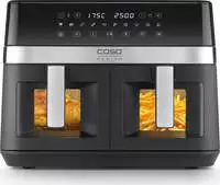 Caso Hei&szlig;luftfritteuse "3186 Design AirFry DuoChef" 2200 W Fassungsverm&ouml;gen 0...