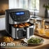 Steinborg Heißluftfritteuse 4in1 Minibackofen Fritteuse Dörrautomat Air Fryer Friteuse