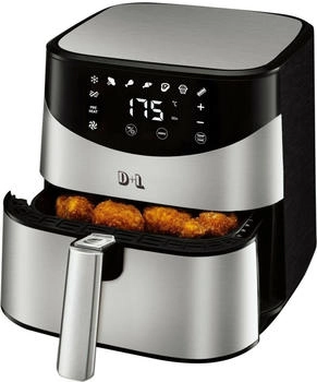 Apex XL Heißluftfritteuse 5L Fritteuse 1700W Heißluft Friteuse Grill Edelstahl 57030 AWZ