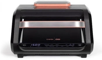 LIVOO Luftfritteuse & Grill 6 L, Fritteuse, Schwarz