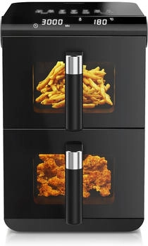 Arendo Heißluftfritteuse XXL Dual Zone 11,4L