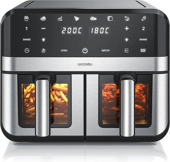 Arendo Dual Zone Heißluftfritteuse 9L 2400 W