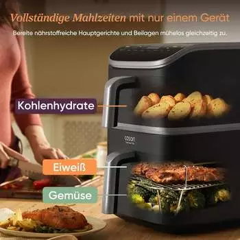 COSORI Turbo Tower Pro Smart 10,8L (CAF-DC113S-ADE) – Vielseitige Zubereitung für jeden Geschmack
