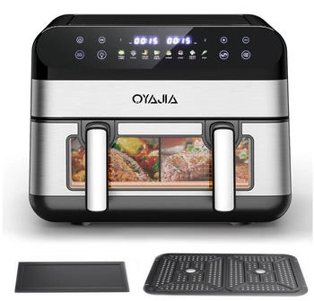Oyajia Heißluftfritteuse Kammern 10L 2600W
