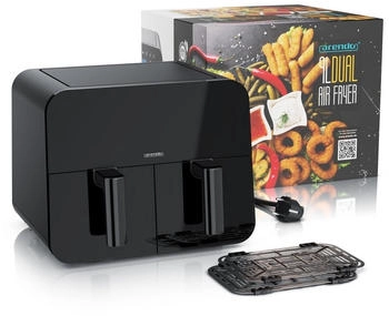 Arendo Hei&szlig;luftfritteuse Dual 9L Doppelkammer 2400W