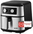TZS First Austria Air Fryer 8L 80-200°C Mechanische Steuerung Antihaftbeschichtung 1700 W Timer 60 Min Edelstahl-Heizelement