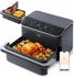 COSORI Friteuse Schwarz Twinfry Dual Luftfriteuse 10L 2800W