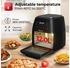 TurboTronic Heißluftfritteuse XL 12L, Digital, 40–200°C, Dörrautomat