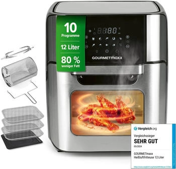 GOURMETmaxx Digitale Hei&szlig;luftfritteuse 12l (04888)