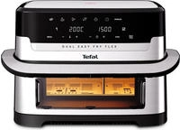 Tefal Dual Easy Fry Flex Hei&szlig;luftfritteuse 9L &ndash; Airfryer mit 2 Kammern &