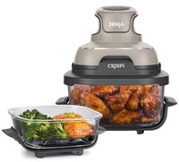 NINJA Hei&szlig;luftfritteuse "CRISPi 4-in-1 Cyber Space - FN101EUGY" 1700 W tragbar