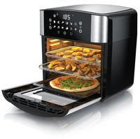 Arendo Hei&szlig;luftfritteuse Multifunktionsofen 16L, Backofen Umluft, Grill,