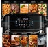 Arendo 3in1 Heißluftfritteuse 12L 1800W schwarz