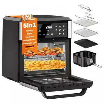 Homelux Hei&szlig;luftfritteuse 12L Minibackofen Airfryer 12