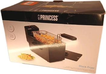 Princess Fritteuse 182727 4 Portionen 2000 W 3 Liter Schwarz Deep Fryers Electric Effizient
