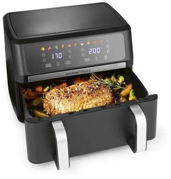 GOURMETmaxx AirGenius Hei&szlig;luftfritteuse, 10 L - 2 x 5 L