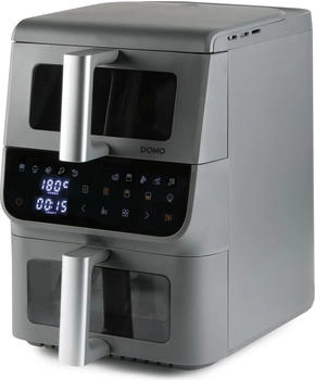 DOMO Airfryer DO550FR 10 L dual tank – DOMO Airfryer DO550FR mit zwei Frittierkammern