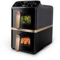 Philips Hei&szlig;luftfritteuse "NA462/70 4000 Series Stacked Dual Basket und 10L
