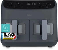 Medion Hei&szlig;luftfritteuse "MD 11760 P20XXL Twin" 2400 W Temperatur 50 - 200 C,...