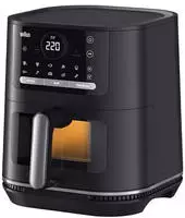 Braun Hei&szlig;luftfritteuse "MultiFry 5 HF 5075IBK 3-in-1 Airfryer, 6L, 80-220,