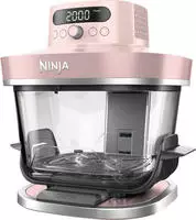 NINJA Hei&szlig;luftfritteuse "CRISPi PRO 7-in-1 Glas-Air-Fryer - Beige AS101EULG"...