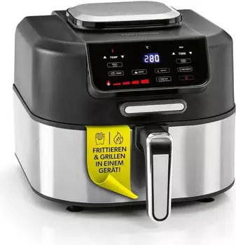 GOURMETmaxx 2 in 1: Hei&szlig;luftfritteuse und Grill 5L