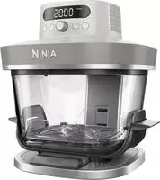 NINJA AS101EU CRISPi PRO Hei&szlig;luftfritteuse 7 Kochfunktionen inkl. 2...