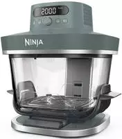 NINJA Hei&szlig;luftfritteuse "CRISPi PRO 7-in-1 Glas-Air-Fryer - Beige AS101EULG"...
