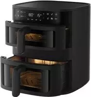 AEG 8000 Doppelkorb Heissluftfritteuse AAFD11B AAFD11B Schwarz - Schwarz