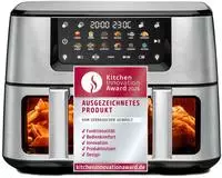 Rommelsbacher Hei&szlig;luftfritteuse "FRH 2650" 2700 W 2 K&ouml;rbe &agrave; 5,5 Liter Volumen -