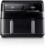 Braun TwinCook 5 &ndash; 2-in-1 Hei&szlig;luftfritteuse 10L, Dual-Zone Airfryer mit Sync...