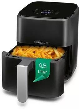 GOURMETmaxx Hei&szlig;luft-Fritteuse 1200W 4,5l Schwarz ( 19982)